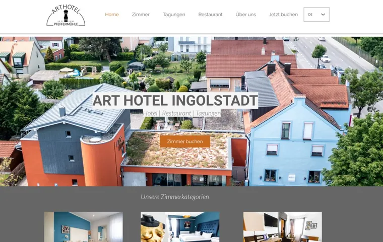 Arthotel Ingolstadt Website